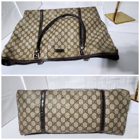 Authentic Gucci Medium GG Plus Joy Tote Bag Black/Beige - Picture 15 of 16